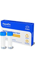 AquaDx 2 Pcs Water Bacteria Test Kit Total Coliform and E.coli Testing for Home Water Drinking Water Pool Pond Ground Well Water – Water Quality Test Kit Easy to Use