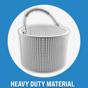 Swimables Pool Skimmer Basket for Inground Pool Compatible with Hayward Skimmer Basket and Pool Filter Basket SP1082CA | Built-in Brass Weight | 316 Stainless Steel Handle & Convenient Rubber Grip