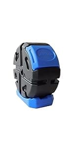 FCMP Outdoor HOTFROG Half Size Rolling Single Chamber Batch Tumbling Composter - Outdoor Rotating Garden Compost Bin (HF-RC2000WB-GRN) Black & Green (19-Gallon)