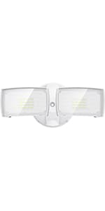 LEPOWER LED Motion Sensor Security Lights Outdoor, 30W 3200LM, 5500K, IP65 Waterproof, 2 Head Motion Detector Flood Light for Garage, Yard, Porch, White (NOT Solar Powered)