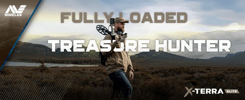 MINELAB X-Terra Elite Expedition, Waterproof, All Terrain Treasure Metal Detector, Multi-IQ Precision Targeting, Included V8X Coil, V12X Coil, ML85 Headphones, Charging Cable & PRO-FIND 40 Pinpointer