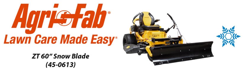 Agri-Fab Zero Turn Mower, Snowblade 60”