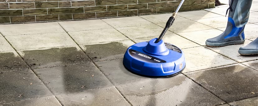 14” Electric Pressure Washer Surface Cleaner Attachment, 2500 PSI Universal Power Washer Accessories for Driveway Sidewalk Deck Patio Concrete Cleaning, 1/4" Quick-Connect, Dual Rotary Nozzles