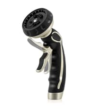 RESTMO Watering Wand Heavy Duty, Metal Garden Hose Wand with 10 Spray Patterns, 15-Inch Long Hose Nozzle Sprayer with Thumb Flow Control, Ideal to Water Hanging Baskets and Shrubs