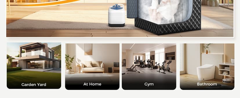 Sauna Box,Portable Sauna for Home use with Ten Aluminium foil Heating Blankets,Personal Steam Sauna with 3L Steamer, 9 Levels, Folding Chair,Extra Large Size (36 * 36 * 71inch)