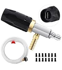 Pressure Washer Hose Reel with Hose, 1/4" × 60ft Retractable Power Washer Hose Reel, Heavy Duty Hose Reel Auto Rewind, Wall Mounted, 3600 PSI