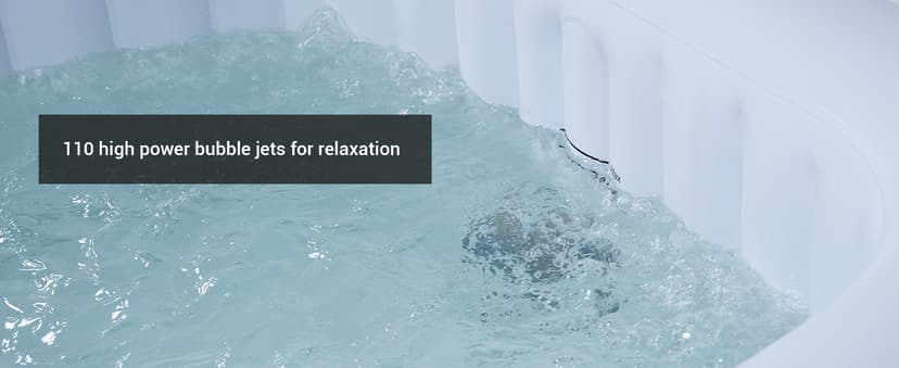 #WEJOY Portable Hot Tub61X61X25 Inch Air Jet Spa 2-4 Person Inflatable Octagon Outdoor Heated Hot Tub Spa with 120 Bubble Jets