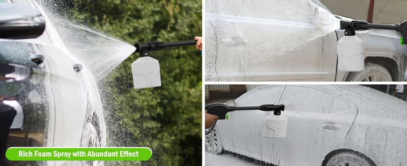 Electric Pressure Washer, 5000 PSI 3.2 GPM Power Washer with Foam Cannon, High Pressure Cleaning Machine with 35 FT Power Cord and 20 FT Hose, Hose Reel, 4 Connect Nozzles for Car/Patio/Fence