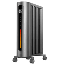 Dreo Oil Filled Radiator, Electric Radiant Heaters for indoor use Large Room with Remote Control, Child Lock, 4 Modes, Overheat & Tip-Over Protection, 24h Timer, Digital Thermostat, Quiet, 1500W