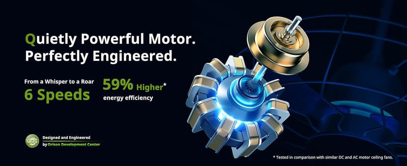 Orison Outdoor Ceiling Fans with Light, 21'' Wet Rated Outdoor Hanging Fan for Gazebo, Plug in Caged Lighting for Pergola Canopy, Hanging with Hook, 3 Color LED Light, Waterproof