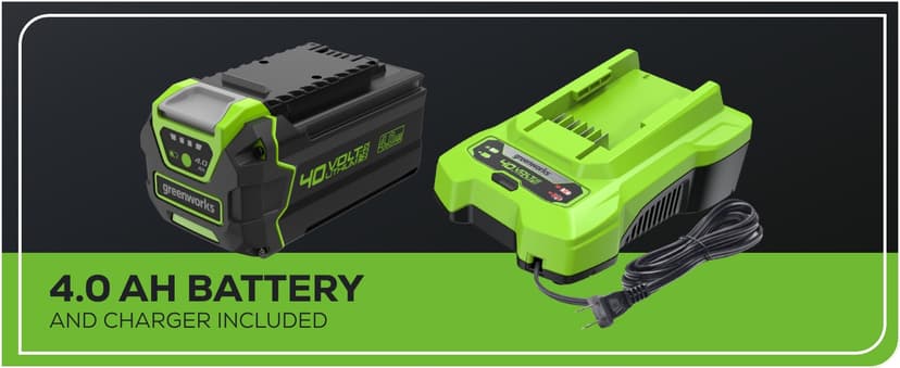 Greenworks 40V 17" Cordless (Push) Lawn Mower (75+ Compatible Tools), 4.0Ah Battery and Charger Included