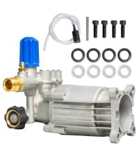 Hourleey 7/8" Shaft Vertical Pressure Washer Pump, 3400PSI 2.5GPM, Replacement Pump for Power Washer Kit, Compatible with Honda, Simpson, RYOBI, Briggs & Stratton, Subaru, Craftsman