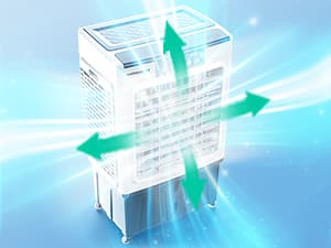 Evaporative Cooler, VAGKRI 2100CFM Air Cooler, 120°Oscillation Swamp Cooler with Remote Control, 24H Timer, 3 Wind Speeds for Outdoor Indoor Use,8 Gallon