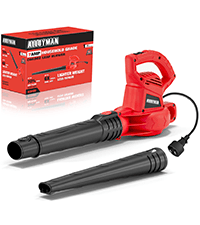 Alloyman 20V Cordless Tiller Cultivator, 360RPM Electric Garden Tiller, with 2 * 2.0Ah Batteries & Charger, 9In Tilling Width and 6.6In Depth Garden Rototiller for Lawn/Gardening/Soil Cultivation