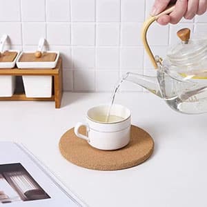 Cork Trivet, Trivets for Hot Dishes, Hot Pads for Kitchen Warm Gifts Cork Rounds for Relatives and Friends