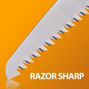 Folding Saw, 8 Inch Rugged Blade Hand Saw, Best for Camping, Gardening, Hunting | Cutting Wood, PVC, Bone, Pruning Saw with Ergonomic Non-Slip Handle Design
