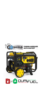 Champion Power Equipment 15,000-Watt Electric Start Tri Fuel Home Backup Portable Generator with CO Shield