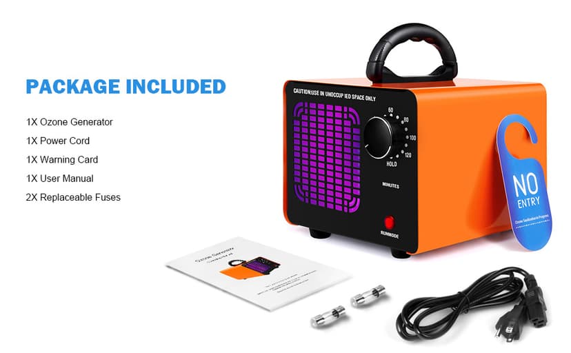 Ozone Generator 80,000mg/h, Ozone Machine Odor Removal Ozone Odor Eliminator Ozonator Air Ionizer Deodorizer for Home/Car/Smoke/Pet Odor