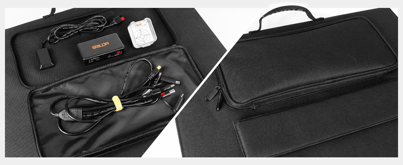 BALDR Solar Panels 200W Monocrystalline Portable Folding Solar Charger for Solar Generators and Portable Power Stations,Solar Panel Kit for Camping, Off Grid Living