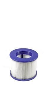 ALEKO Inflatable Hot Tub Spa | Personal High Powered Jetted Bubble | with Fitted Cover and 3 Filters | 265 Gallon | 6 Person Round | Brown | HTIR6GYBR