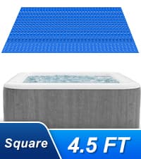 Hot Tub Spa Solar Bubble Cover Blanket for Round Inflatable Hot Tub Spa Pool Thermal Insulation Floating Bubble Wrap Covers (6 Ft)