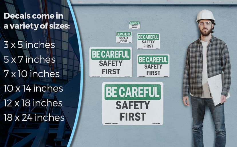 OSHA Warning Sign - Secondary Power Source Generator Connected | Decal | Protect Your Business, Work Site, Warehouse & Shop Area | Made in The USA