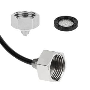 Misting Cooling System, DIY 33FT(10M) Misting Line +10 Brass Mist Nozzles+ a Brass Connector(3/4'') Outdoor Mister System for Patio Waterpark Garden Trampoline Greenhouse