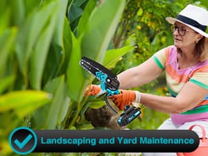 Saker Mini Chainsaw,6 Inch Portable Electric Chainsaw Cordless, Small Handheld Chain saw for Tree Branches,Courtyard, Household and Garden,By 2PCS 20V 1500mAh Batteries,Extra 3 PCS Chain