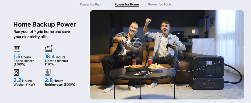 BLUETTI Solar Generator AC500 & B300K Expansion Battery with 2 200W Solar Panels Included (Ships Separately), 2,764.8Wh Portable Power Station w/ 6 5,000W AC Outlets, LFP Power for Home Use