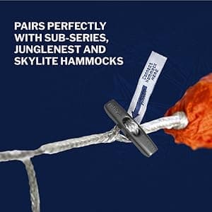 ENO, Eagles Nest Outfitters Helios Ultralight Hammock Straps Suspension System with Storage Bag, 300 LB Capacity, 8' 1" x 1"