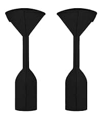 Easy-Going Pyramid Torch Patio Heater Cover with Zipper and Storage Bag, Waterproof Outdoor Heater Cover Dustproof, UV-Resisant, Wind-Resistant (90"H x 23"L x 23"W, Black)