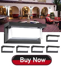 LEDMO Outdoor Wall Light 1800Lm Modern Outdoor Porch Light 3000K Bright Lighting Black Exterior Lighting Fixture Waterproof Christmas Fixture for House,Patio,Garage,Backyard,Hallway(2 Pack