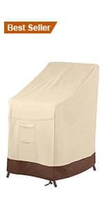 Vailge Patio Heater Covers with Zipper and Storage Bag,Heavy Duty 600D Oxford Waterproof Outdoor Heater Cover Wind-Resistant Dustproof UV-Resistant,Black,89'' Height x 33" Dome x 19" Base