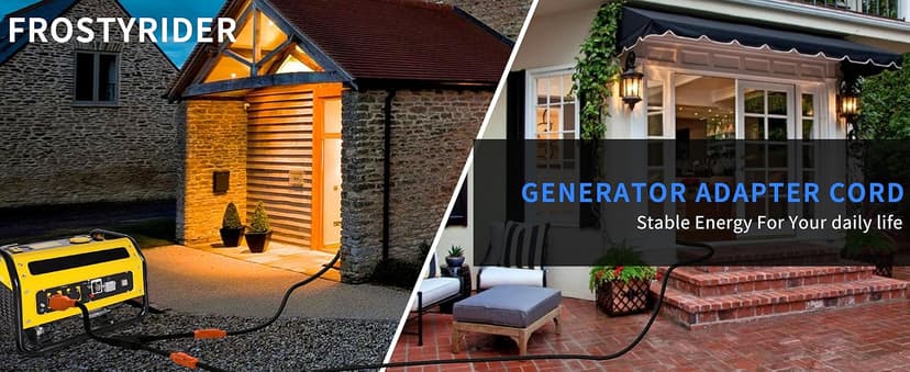 30 Amp to 15 Amp Generator Y Splitter Adapter Cord,NEMA L14-30P to 2x5-15R 4 Prong Pure Copper Heavy Duty Twist Lock Male Plug 10 Gauge Wire for Portable Generators