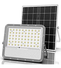 Engrepo Solar Lights Outdoor 10000LM Auto On/Off Dusk to Dawn Light with 20000mAh Battery, IP65 Waterproof Outside Solar Powered Security Flood Light with Remote Control for Wall Porch Shed Barn.