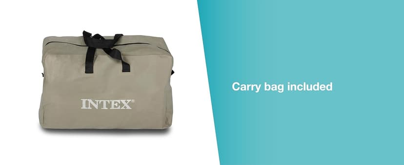 INTEX Excursion Inflatable Boat Series: Includes Deluxe 54in Boat Oars and High-Output Pump – SuperTough PVC – Adjustable Seats with Backrest – Fishing Rod Holders – Welded Oar Locks