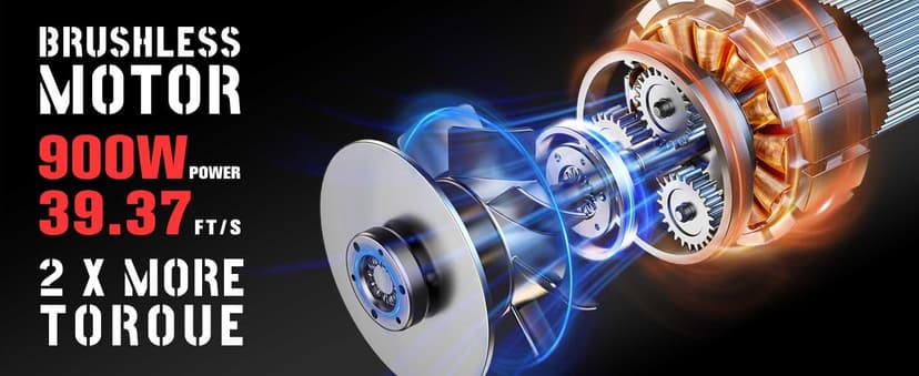 Chainsaw Cordless, 12 Inch Electric Chain Saw with 21V Battery Powered, Handheld Brushless Chainsaws with Tool-free Chain Tension & Auto Lubrication for Tree, Wood Cutting, Courtyard, Household