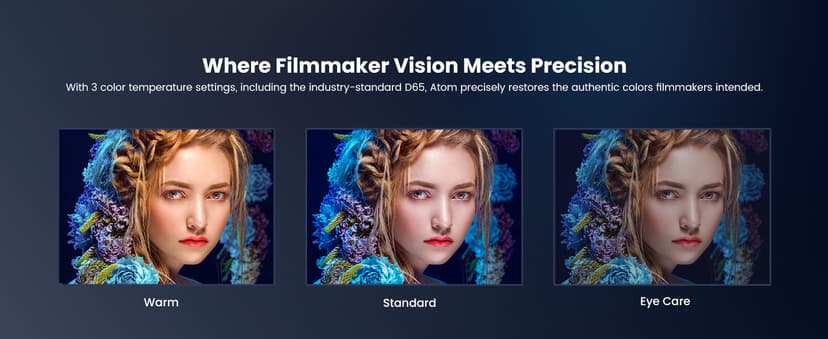 Dangbei Atom Portable Laser Projector, 1200 ISO Lumens, 3D Ready, Official Netflix, 1080p HD with 4K HDR Input, 180" Display, HDR10, 2x5W Dolby Audio, Home Theater Projector with WiFi and Bluetooth