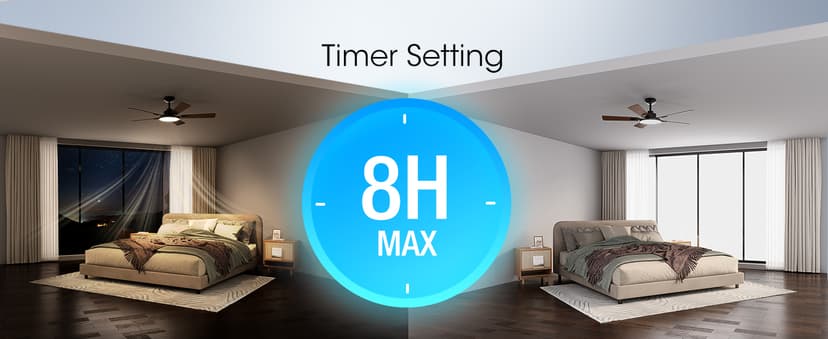 addlon Ceiling Fans with Lights, 52 inch Black Ceiling fan with Light and Remote Control, Reversible, 3CCT, Dimmable, Noiseless, Ceiling Fan for Bedroom, Farmhouse, living room, Indoor/Outdoor Use