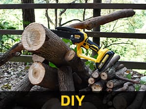 Mini Chainsaw Electric Chain Saw 6 Inch Cordless Battery Powered, 2.0Ah Battery, Compatible w/IMOUMLIVE Pole, Hand Held, Small, Portable and Easy for Tree Trimming Branch Pruning Wood cutting