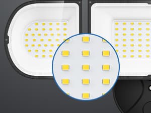 150W Flood Lights Outdoor Waterproof IP65, Exterior LED Floodlights with 3 Adjustable Heads, 15000LM Super Bright Security Lights Fixture, Outside Lights for House, Backyard