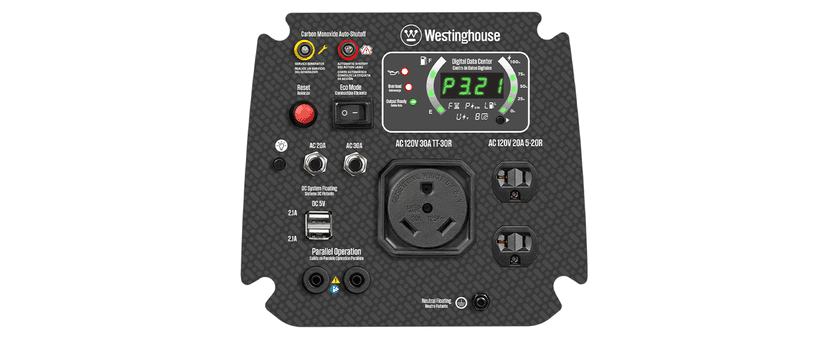 Westinghouse 4000 Peak Watt Super Quiet Portable Inverter Generator, Wheel & Handle Kit, RV Ready 30A Outlet, Gas Powered, CO Sensor, Parallel Capable