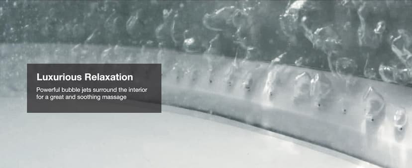 INTEX SimpleSpa Inflatable Hot Tub, 6 Person Bubble Massage Spa with Built-in Pump and Energy Efficient Cover