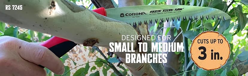 Corona 7 Inch RS 7245 Razor Tooth Folding Saw, 7-Inch Curved Blade, Steel