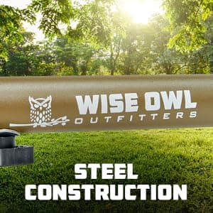 Wise Owl Outfitters Portable Hammock Stand, 106x42, 440lb Capacity - Sports & Outdoors