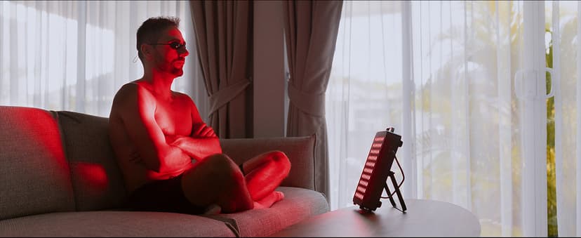 Bestqool Red Light Therapy, Dual Chip Clinical Grade LED Device with Near-Infrared Light 660nm 850nm High Power Panel, Ideal for Body, Face, Recovery, Improve Sleep, Skin Health, 105W (Black 60)