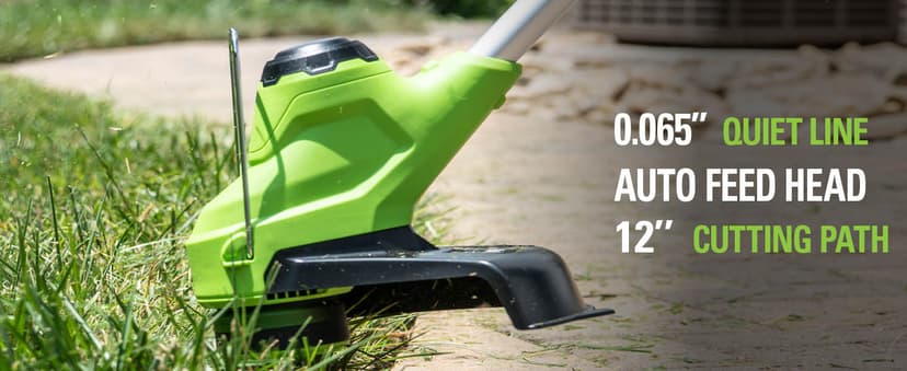 Greenworks 48V (2x24V) High - Performance Cordless Yard Tool Combo: 21" Self - Propelled Lawn Mower, 12" Trimmer & Blower, with 3 Batteries & 2 Chargers