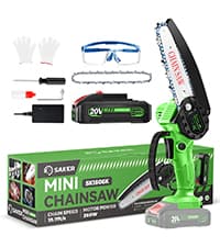 Saker Mini Chainsaw,Portable Electric Chainsaws Cordless,Small Handheld Chain Saw Pruning Shears Chain Saws for Tree Branches,Father's Day Gift for for Men Dad Husband Women,Courtyard and Garden