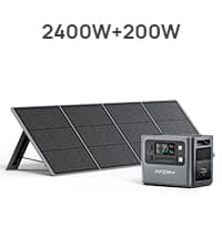 AFERIY P210 Portable Power Station 2400W (4800W Peak),2048Wh LiFePO4 Battery Generator with 1100W AC Charging & 500W Solar Charging,for Home Backup,Power Outages, Camping (Solar Panel Optional)