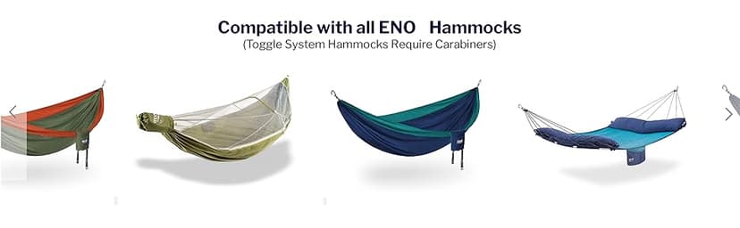 ENO Atlas XL Suspension System - Tree Strap for Hammock - Accessories for Camping, Hiking, and Backpacking - Black/Royal